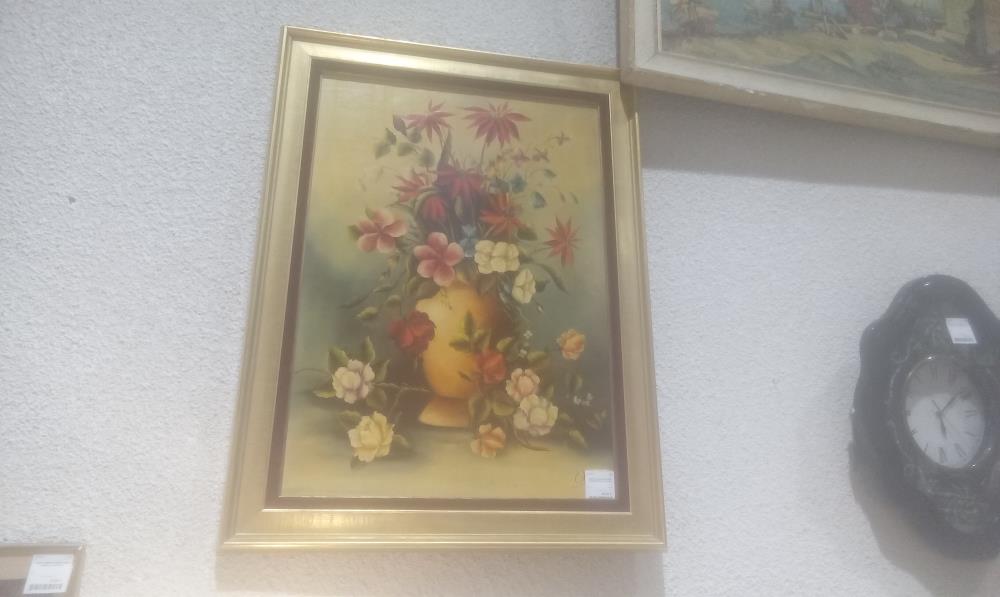 TABLEAU BOUQUET CADRE CORE REPRODUCTION GM