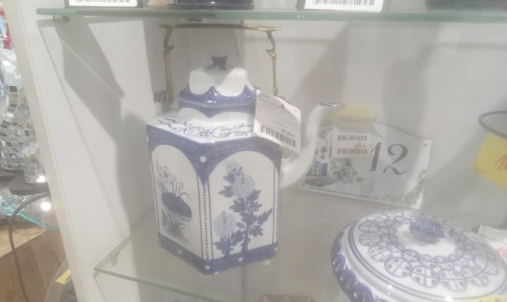 CAFETIERE CERAMIQUE DECOR ASIATIQUE 1ANSE LAITON