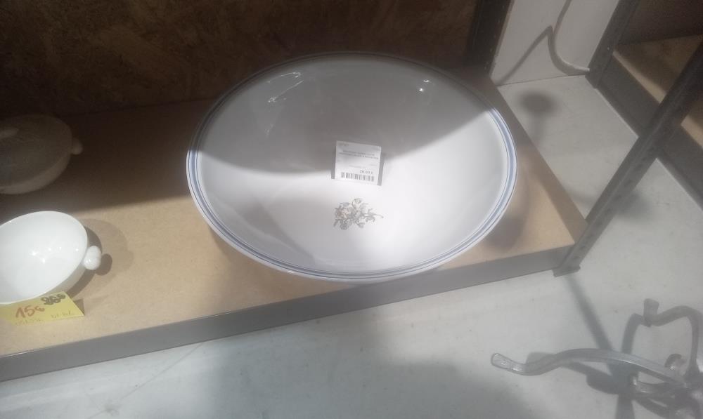 SALADIER TERRE CUITE VERNISSE LALIER A MOUSTIER