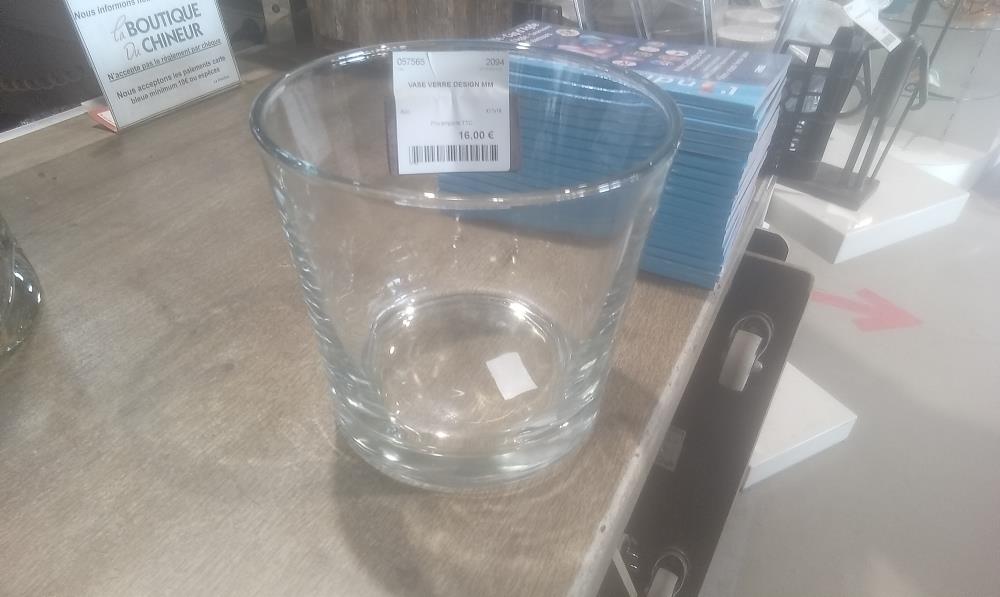 VASE VERRE DESIGN MM
