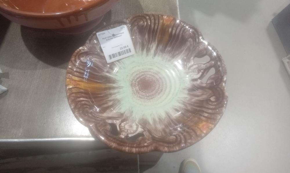 PLAT CREUX CERAMIQUE AJOURE GERMANY
