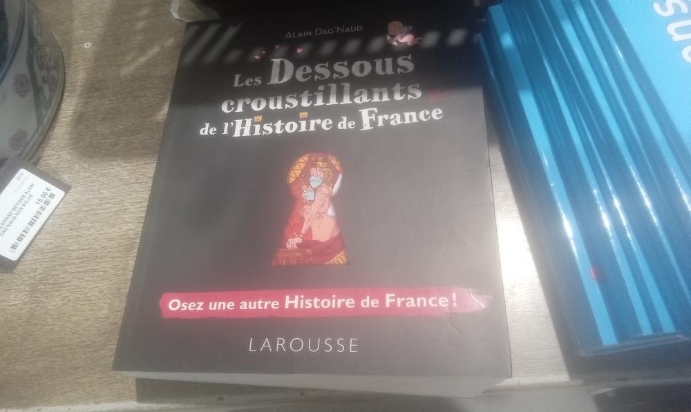 LIVRE LES DESSOUS CROUSTILLANTS  D'ALAIN DAG'NAUD NON SOLDE