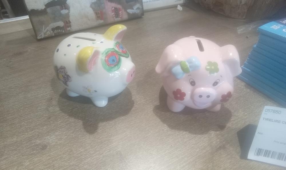 TIRELIRE CERAMIQUE COCHON PM