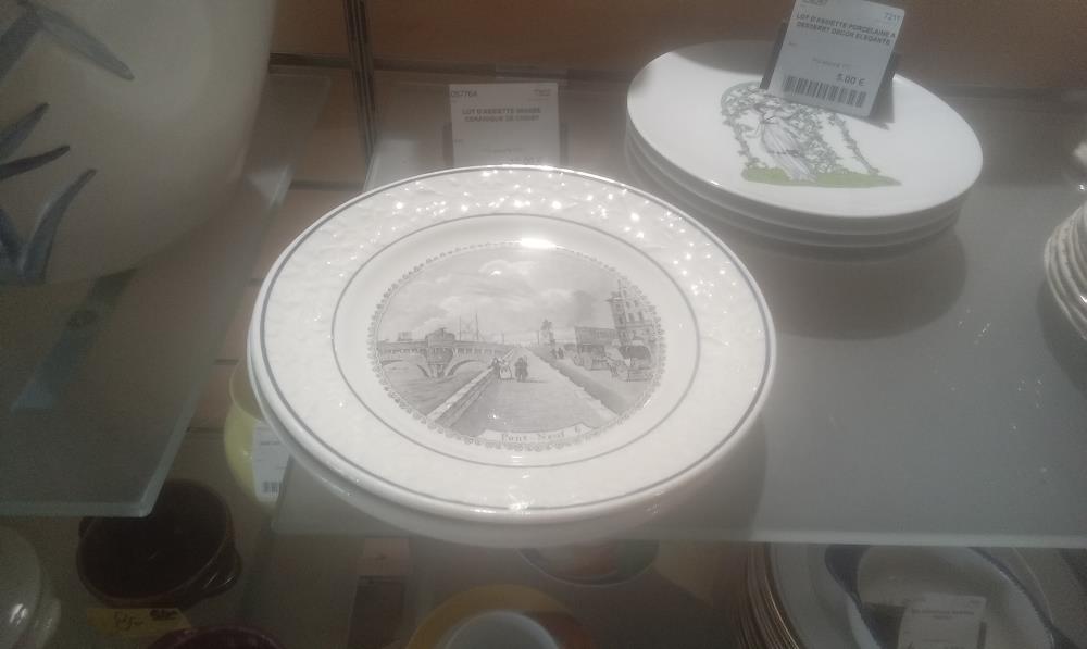 LOT D'ASSIETTE IMAGEE CERAMIQUE DE CHOISY