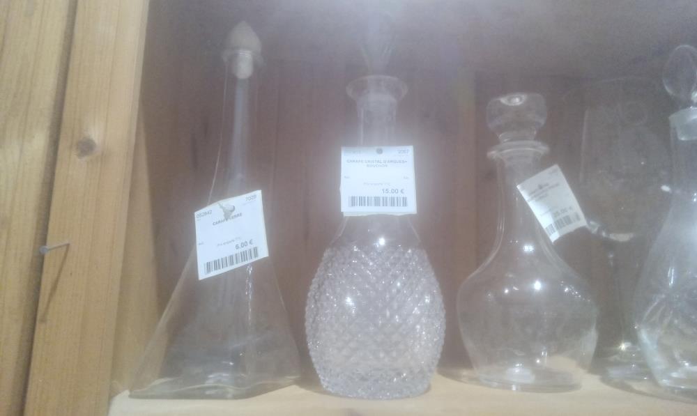 CARAFE CRISTAL D'ARQUES+ BOUCHON