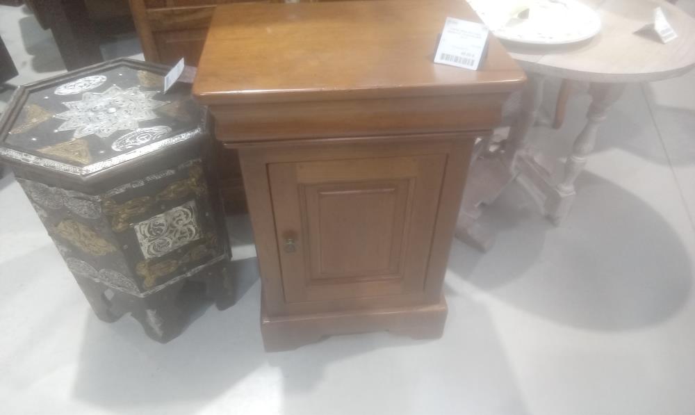 CHEVET BOIS EXOTIQUE MASSIF ST LOUIS PHILIPPE 1P+1T