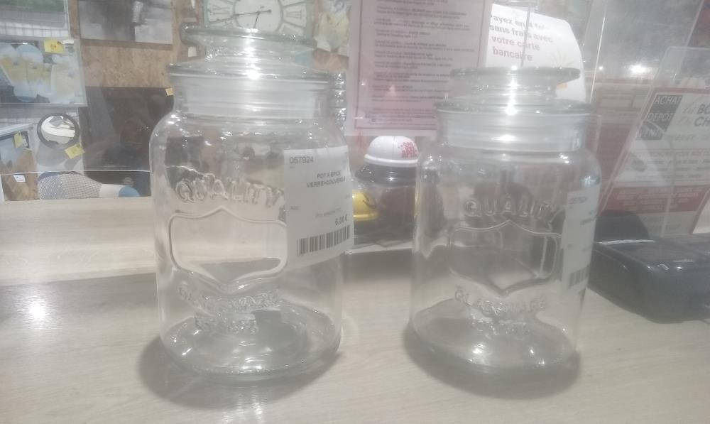 POT A EPICE VERRE+COUVERCLE