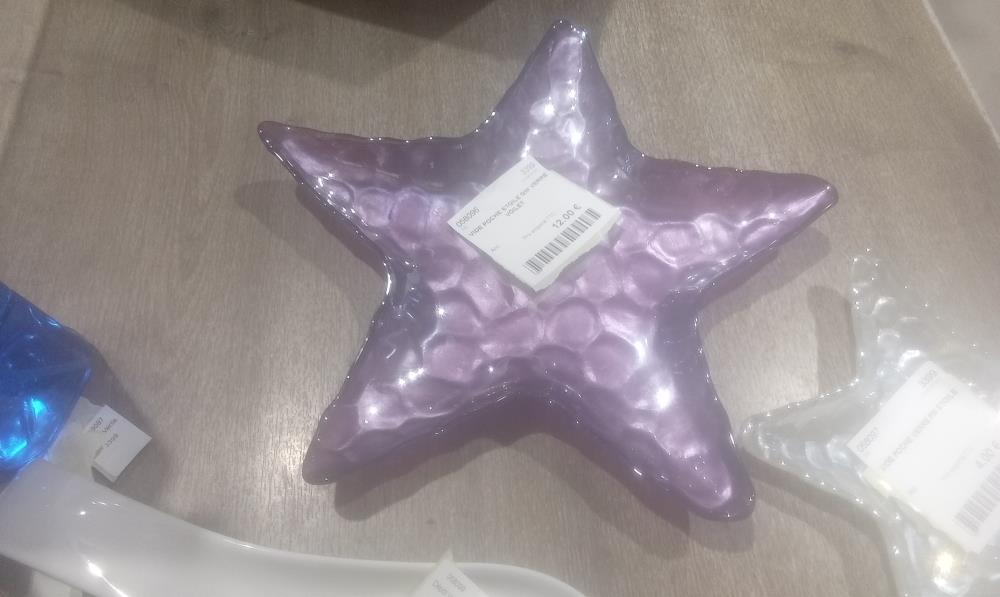 VIDE POCHE ETOILE GM VERRE VOILET