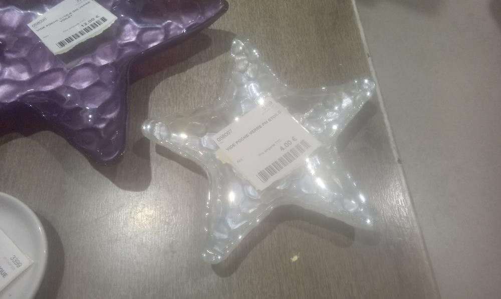 VIDE POCHE VERRE PM ETOILE