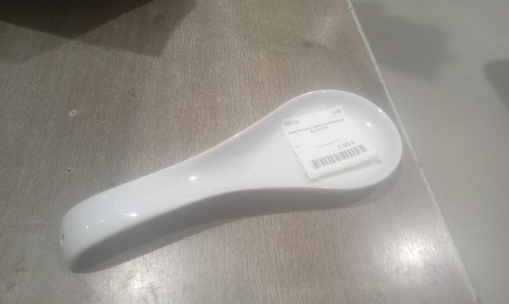 PORTE CUILLERE CERAMIQUE BLANCHE
