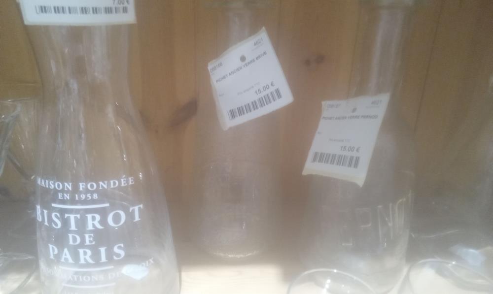 PICHET ANCIEN VERRE BRIVE