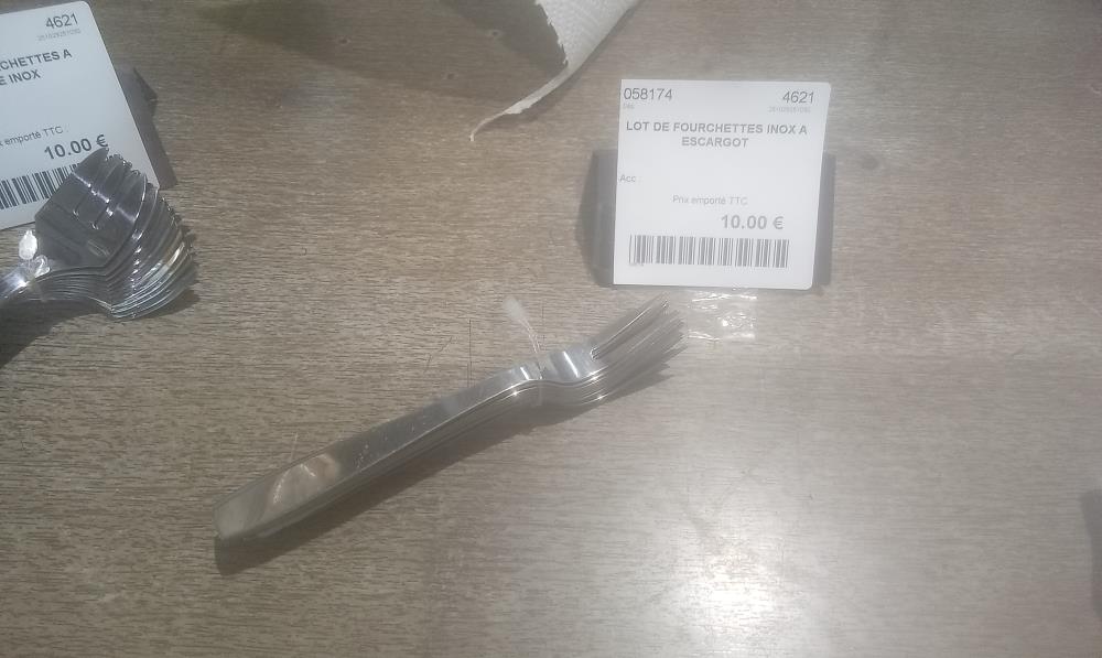 LOT DE FOURCHETTES INOX A ESCARGOT