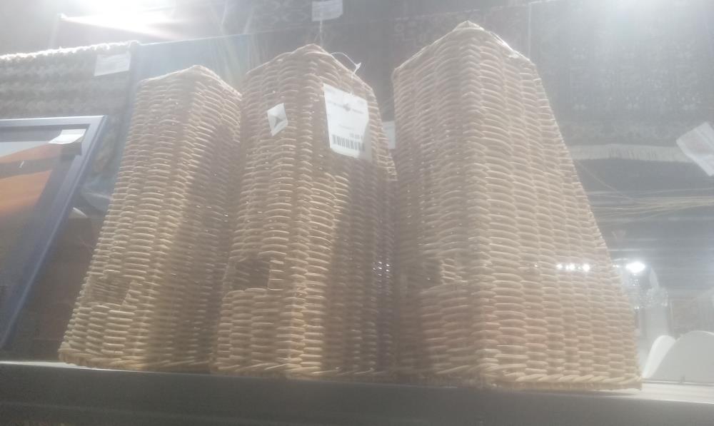 LOT DE 3 PANIERS TRESSES 