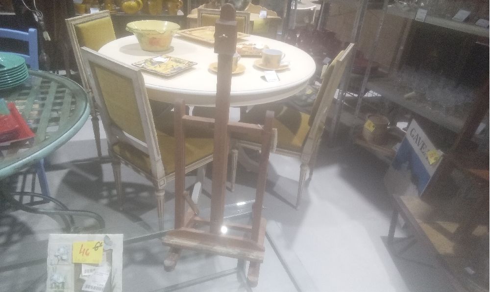 CHEVALET DE PEINTRE RUSTIQUE A POSER PM