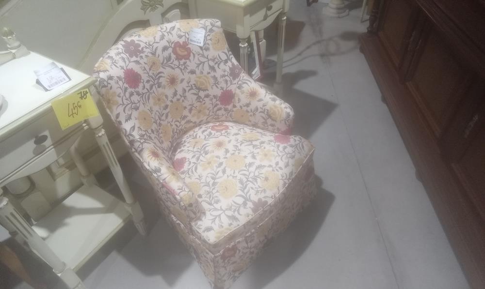 FAUTEUIL 1900 DECOR FLORAL