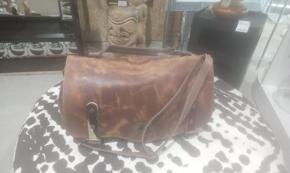 SAC CUIR 2 ANSES MULTICOLORE