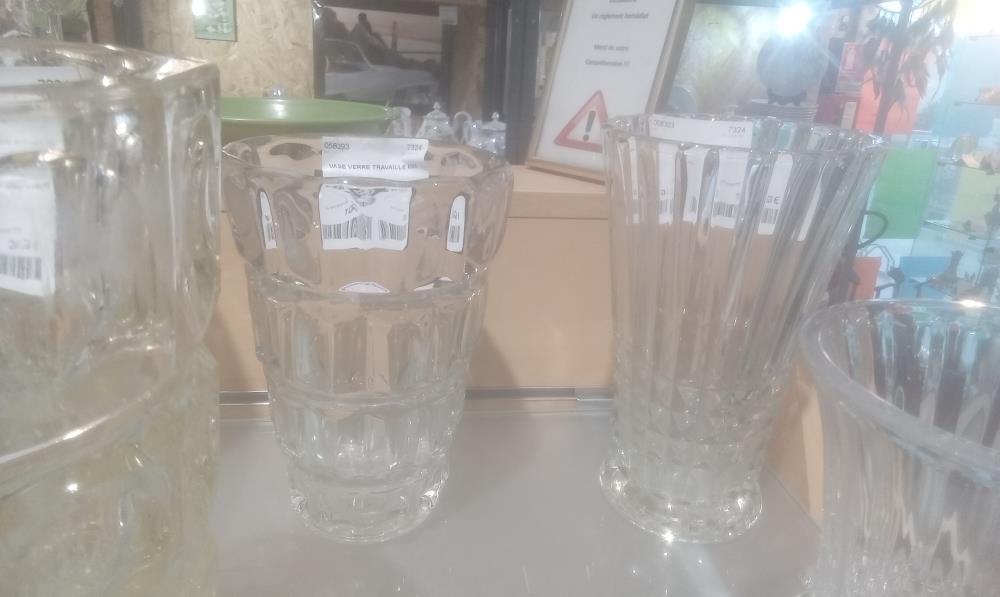 VASE VERRE TRAVAILLE MM