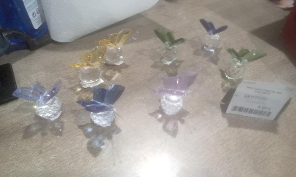 PAPILLON CRISTAL PM COULEUR