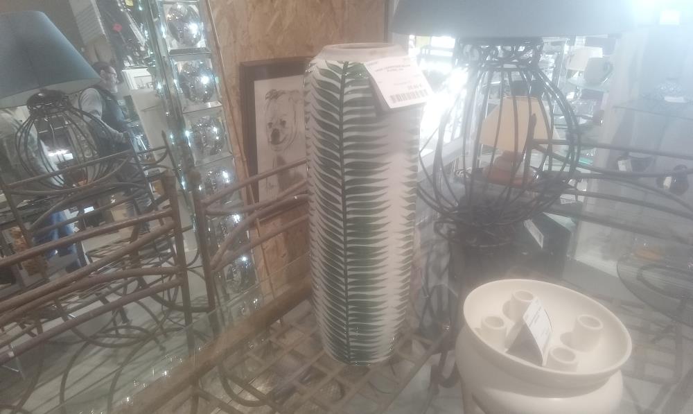 VASE CERAMIQUE DECOR FLORAL GM