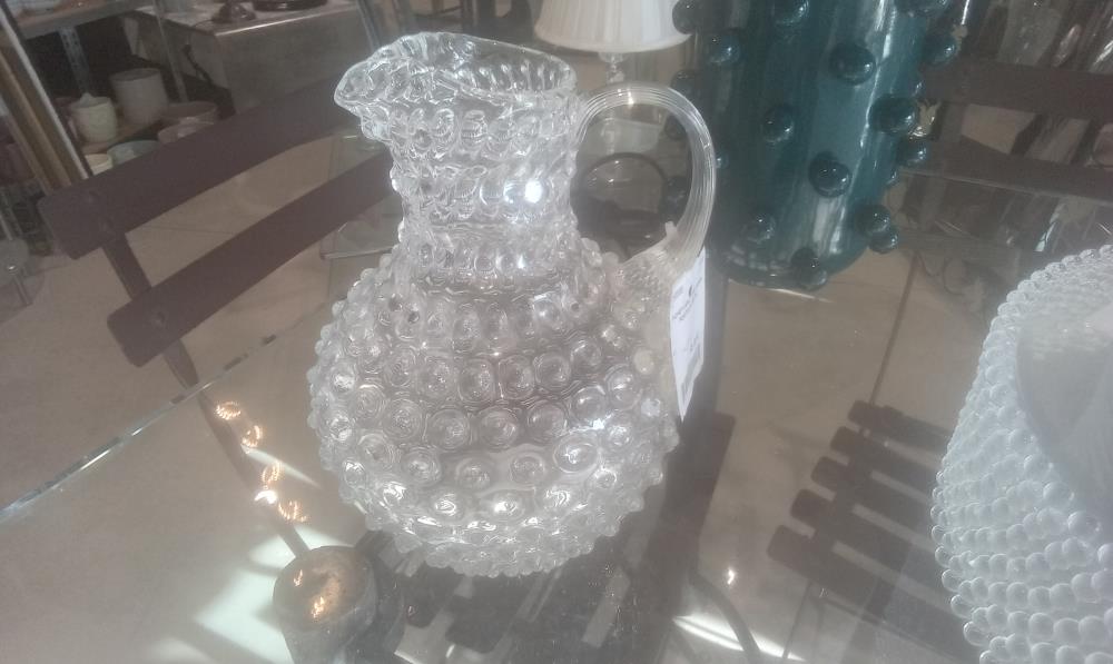 PICHET A EAU 1 ANSE DESIGN POINTE EN CRISTAL