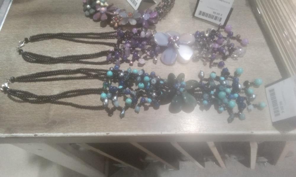 SAUTOIR PIERRE JADE ET TURQUOISE