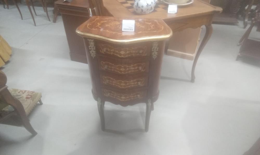 CHEVET MARQUETE 3 TIROIRS