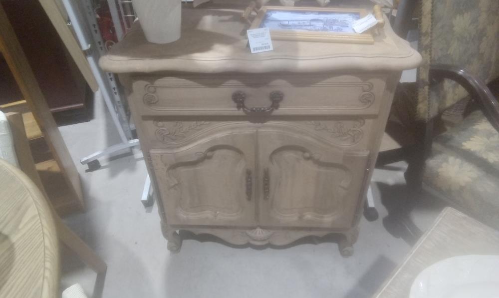 MEUBLE STYLE LOUIS XV MERISIER NATUREL 2 PORTES+1 TIROIR