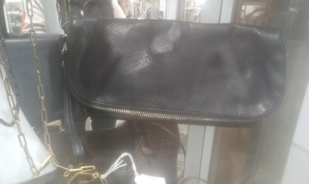 POCHETTE CUIR 123 NOIRE