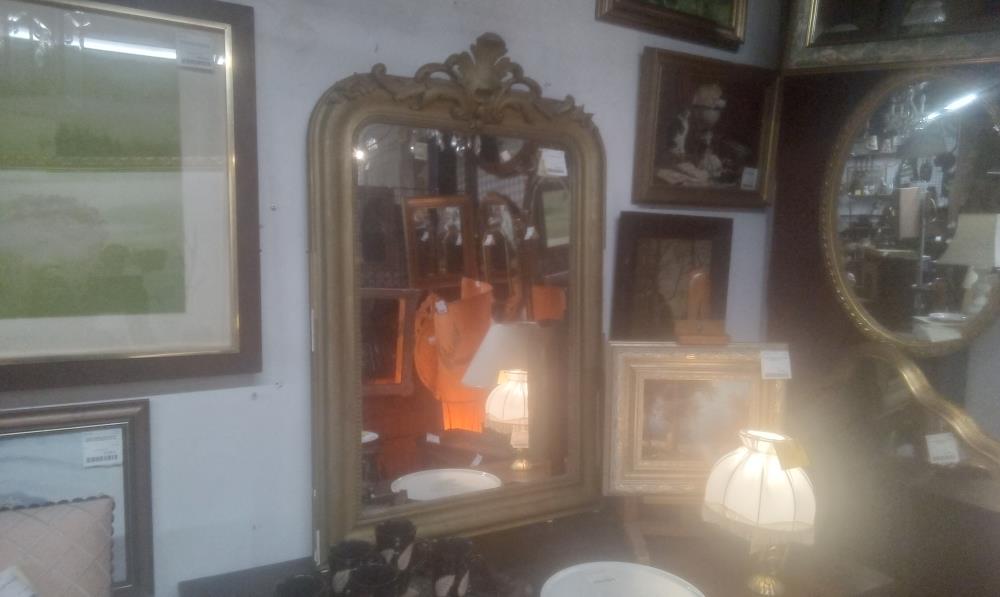 MIROIR LP DORE EN L'ETAT