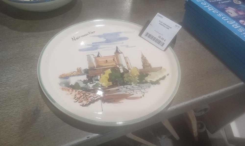 PLAT CERAMIQUE NOIRMOUTIER