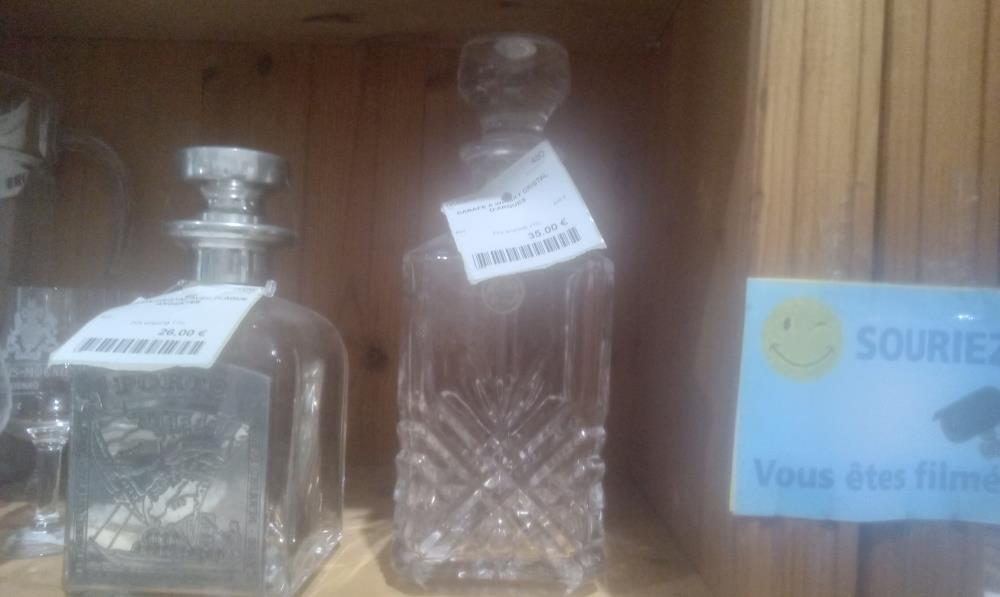 CARAFE A WHISKY CRISTAL D'ARQUES