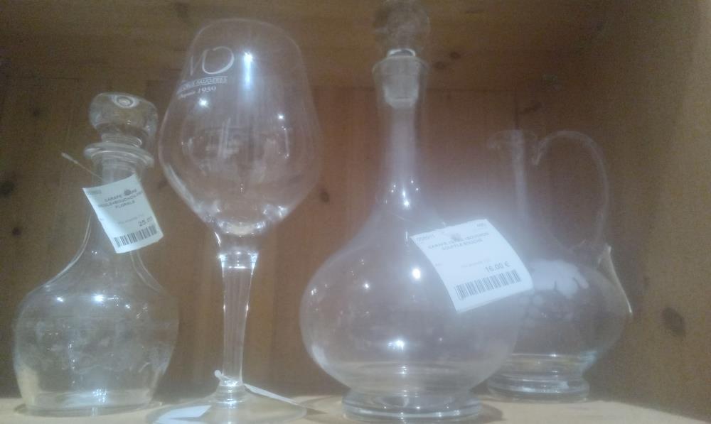 CARAFE VERRE +BOUCHON SOUFFLE BOUCHE