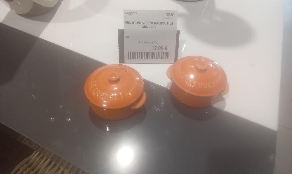SEL ET POIVRE CERAMIQUE LE CREUSET