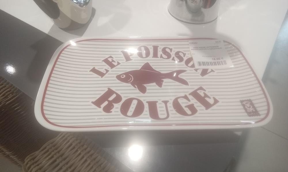 VIDE POCHE LE POISSON ROUGE SOPHIE.C CERAMIQUE
