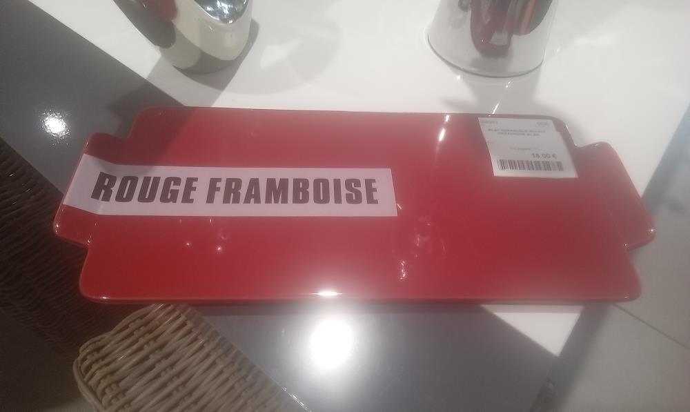 PLAT CERAMIQUE ROUGE CERAMIQUE SILEA