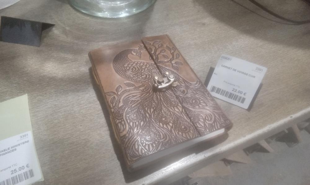 CARNET DE VOYAGE CUIR