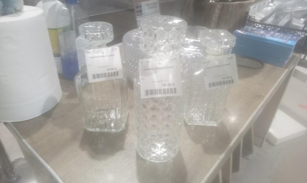 CARAFE VERRE A WHISKY