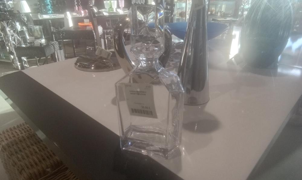 CARAFE EN VERRE A WHISKY+BOUCHON