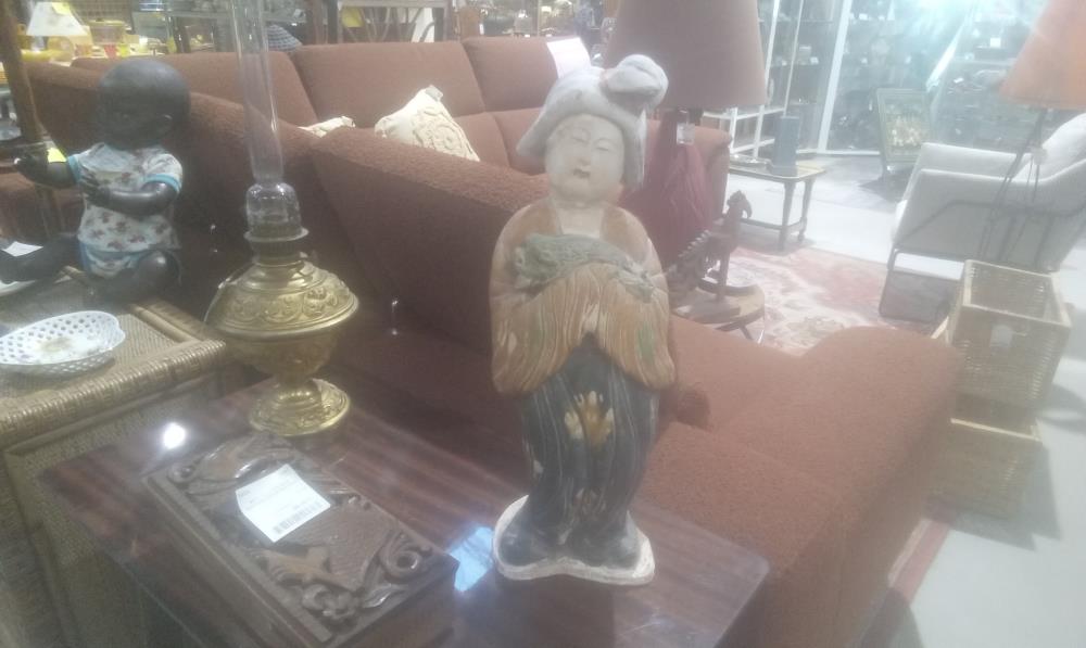 STATUETTE ASIATIQUE PLATRE