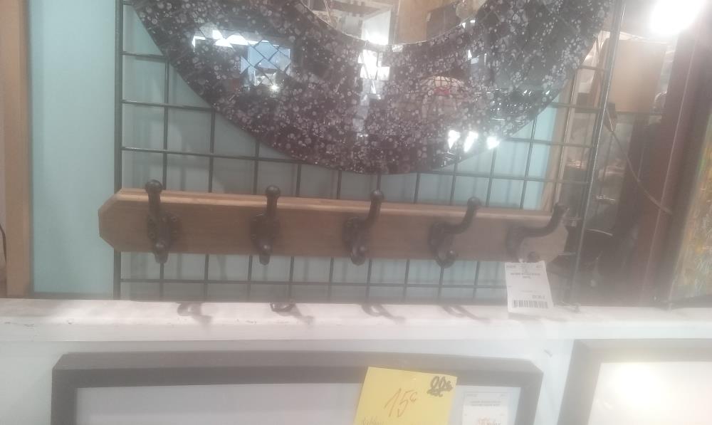 PATERE MURALE BOIS ET METAL