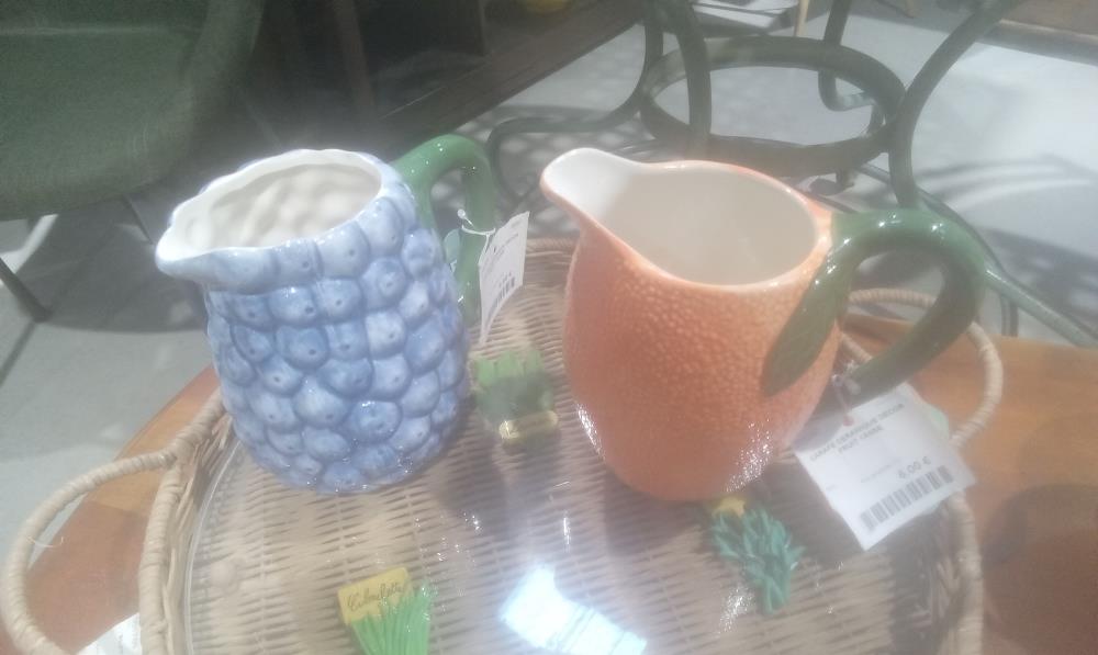 CARAFE CERAMIQUE DECOR FRUIT 1ANSE