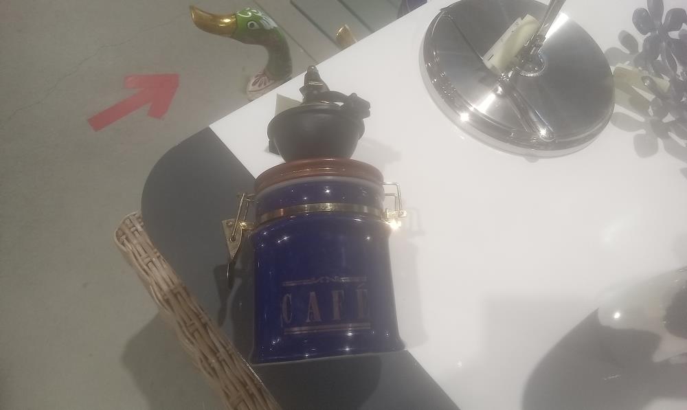 MOULIN A CAFE CERAMIQUE BLEU