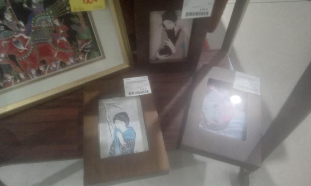 SOUS VERRE CADRE EPAIS DECOR ASIATIQUE