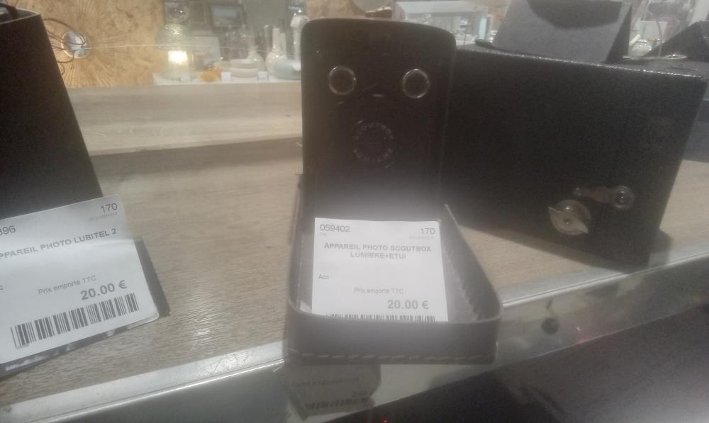 APPAREIL PHOTO SCOUTBOX LUMIERE+ETUI