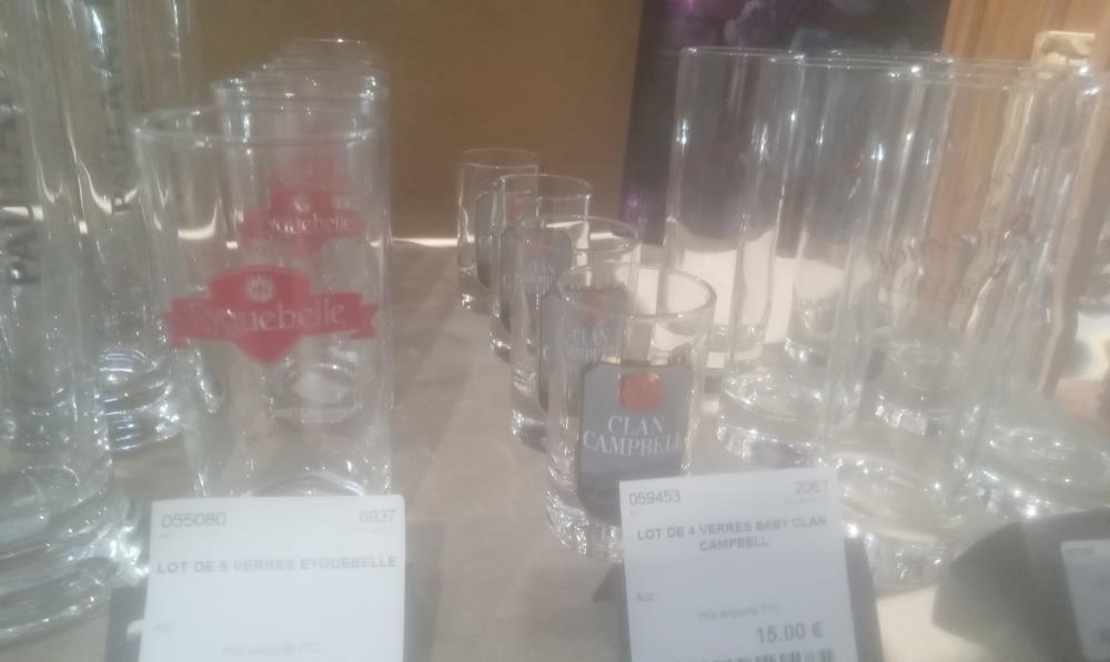 LOT DE 4 VERRES BABY CLAN CAMPBELL