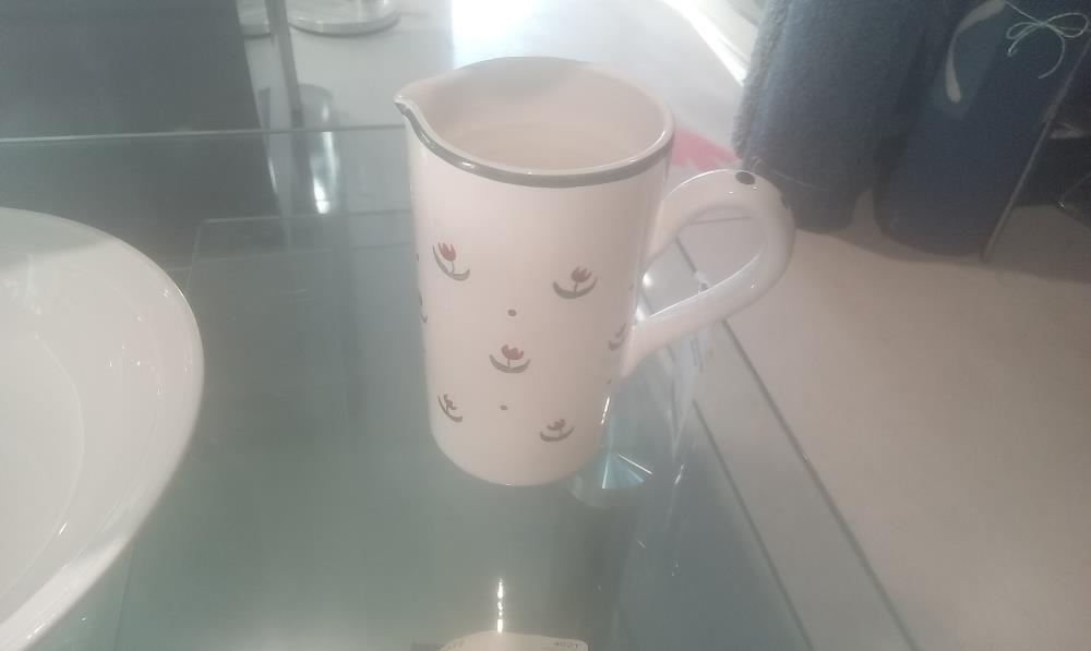 PICHET CERAMIQUE 1ANSE DECOR FLEUR