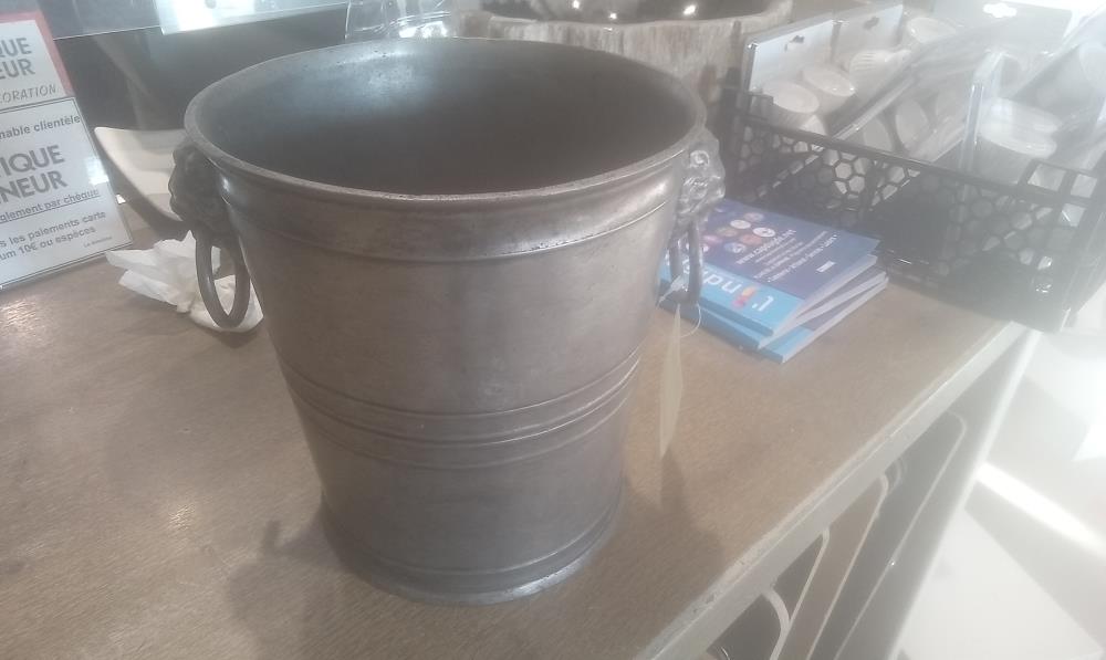 SEAU A CHAMPAGNE ETAIN 2 ANSES 