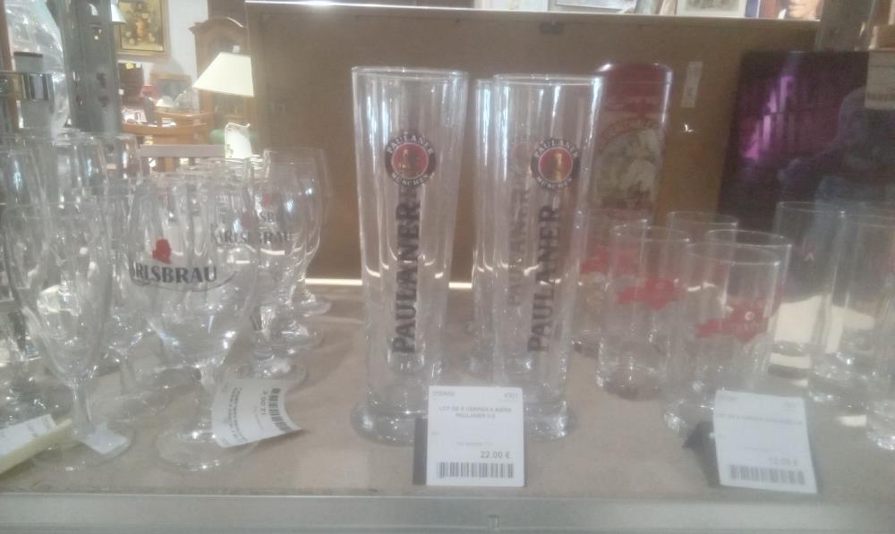 LOT DE 6 VERRES A BIERE PAULANER 0.5