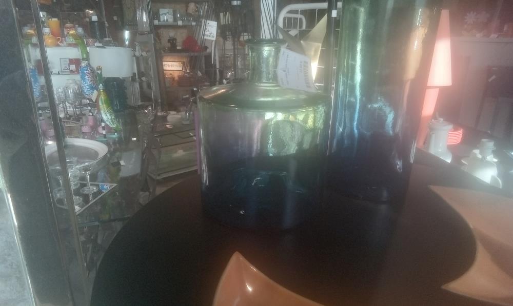 VASE VERRE 2 TONS MM EN L'ETAT