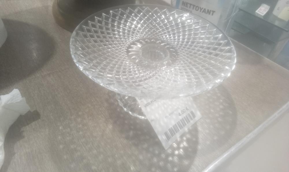 VIDE POCHE VERRE SUR PIED PM